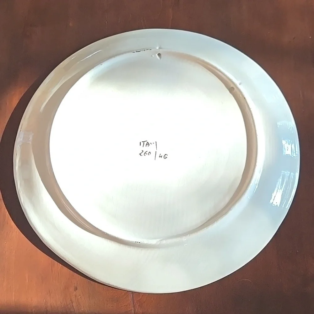 1950's Hand Painted Wall Plates Imported From Italy